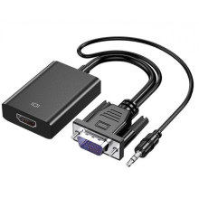 Адаптер конвертер VGA to HDMI HW-2216